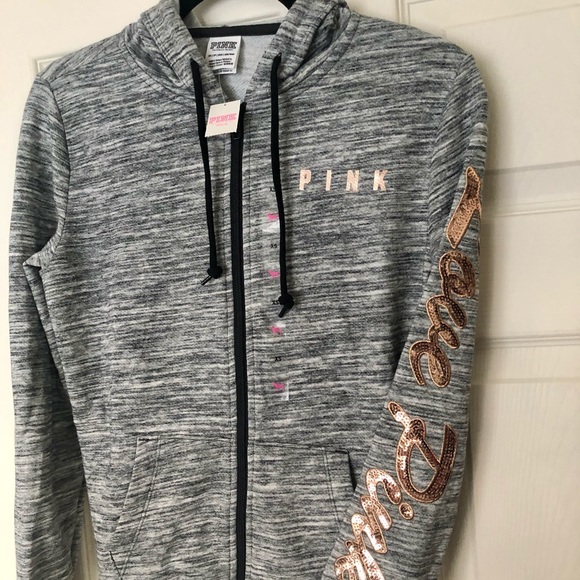 💗PINK VS 🌟Star Bling ✨Hoodie💗 - Picture 5 of 16